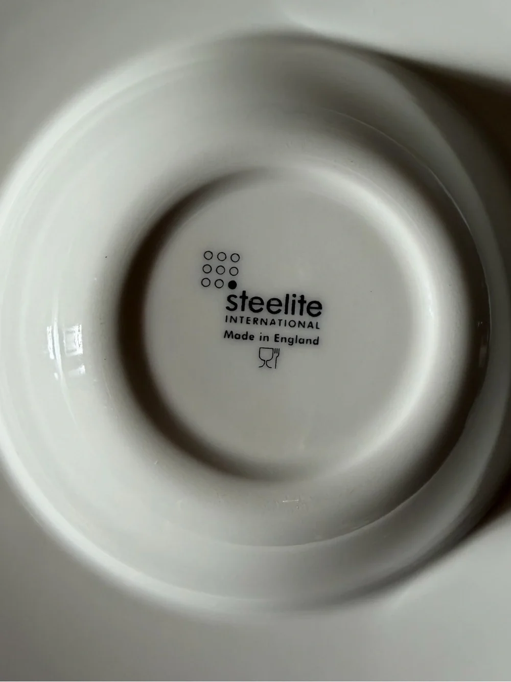 STEELITE international England 9001C601 White Soup Pasta Bowl 12” wide rim